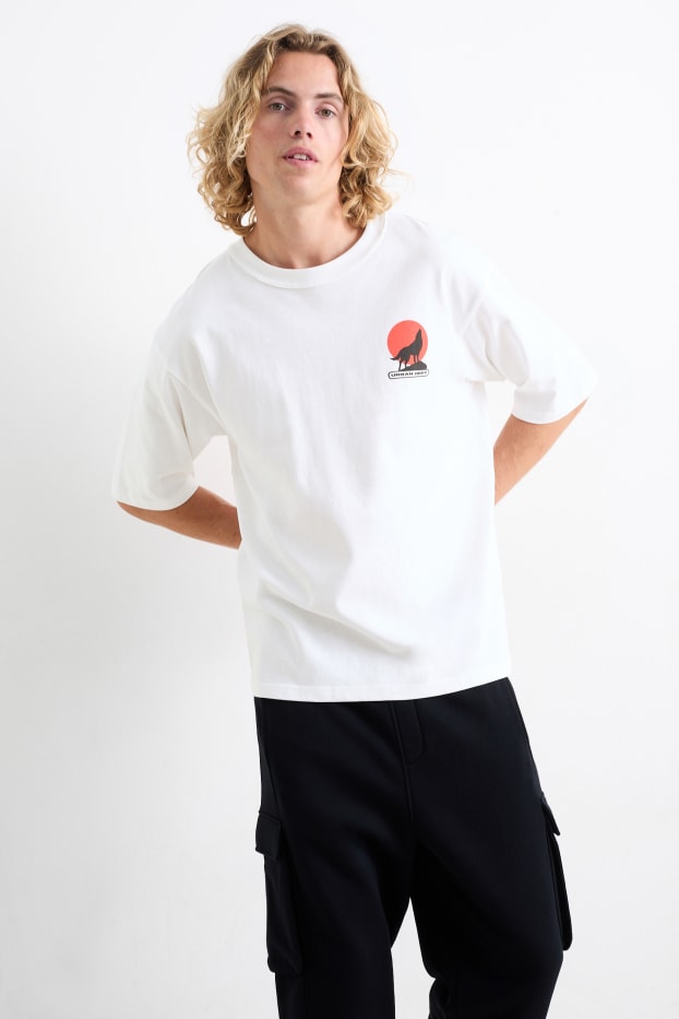 Hommes - T-shirt surdimensionné - blanc
