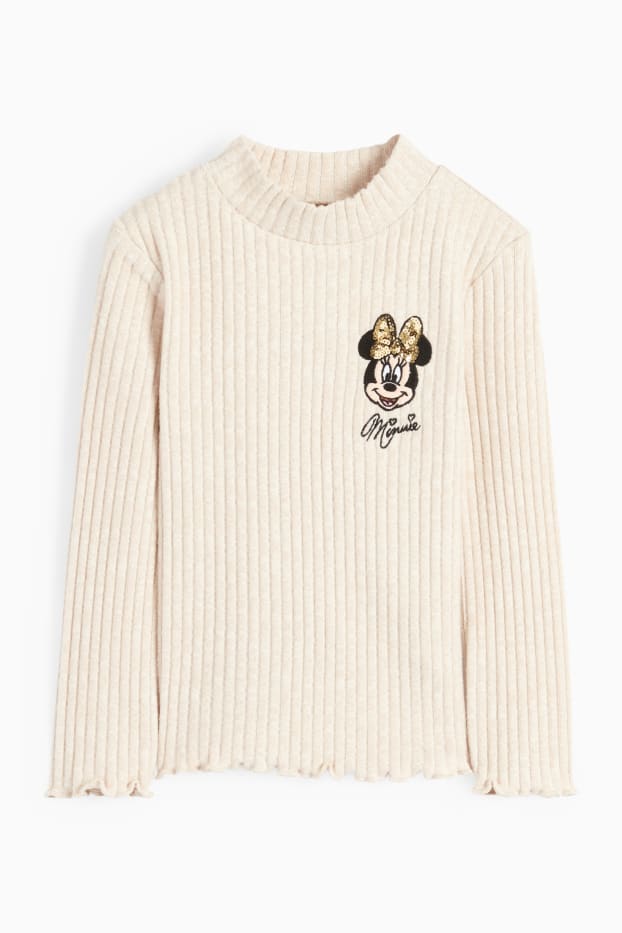 Bambine - Minnie - maglia a maniche lunghe - beige chiaro
