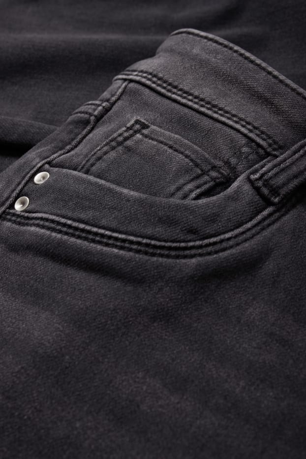 Femmes - Slim jean - mid waist - jog denim - jean gris foncé