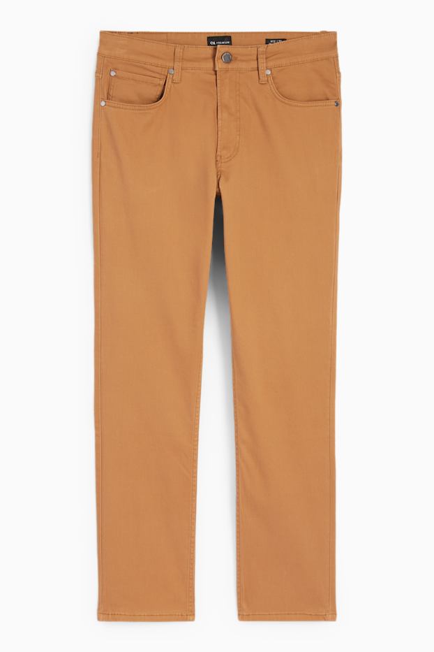 Heren - Broek - slim fit - bruin