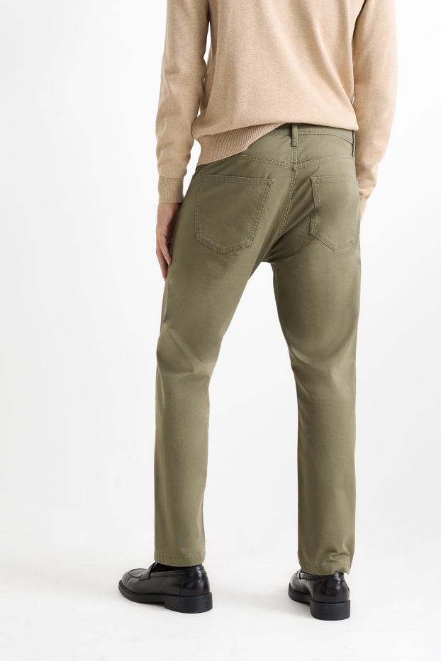 Home - Pantalons - regular fit - verd fosc