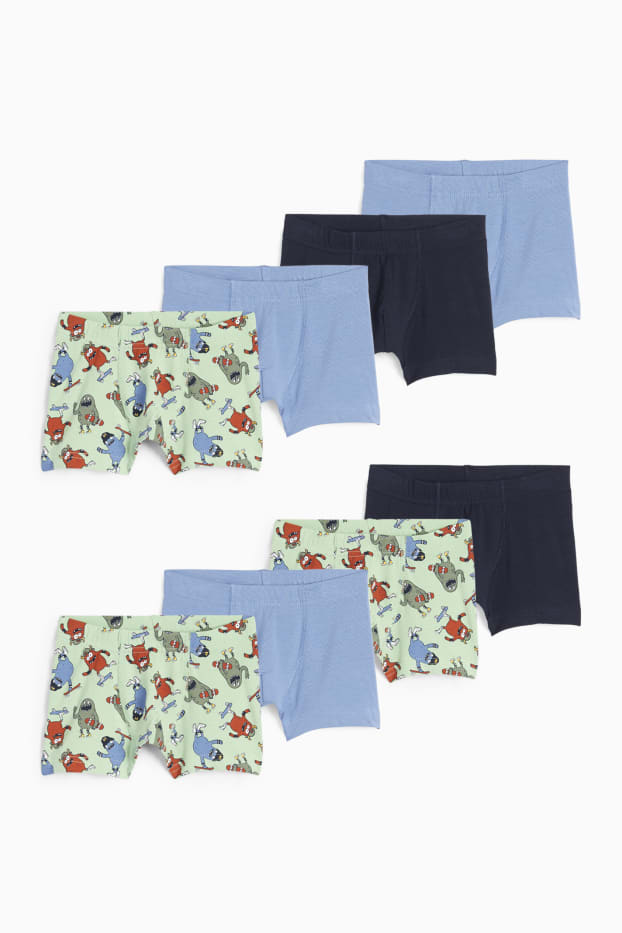 Kinder Jungen - Multipack 8er - Monster - Boxershorts - hellgrün
