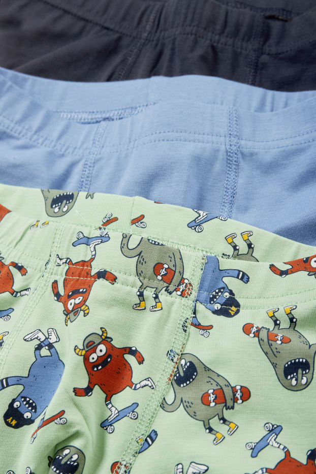 Kinder Jungen - Multipack 8er - Monster - Boxershorts - hellgrün