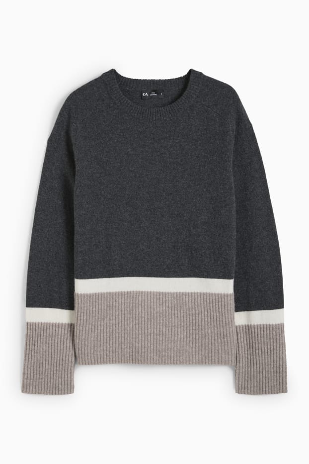 Women - Cashmere jumper - dark gray