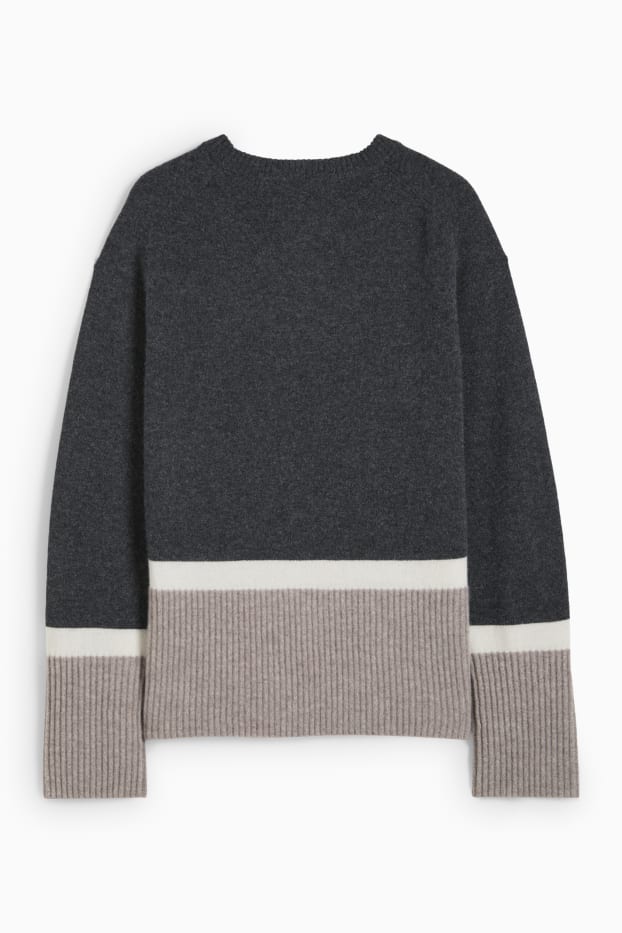 Women - Cashmere jumper - dark gray