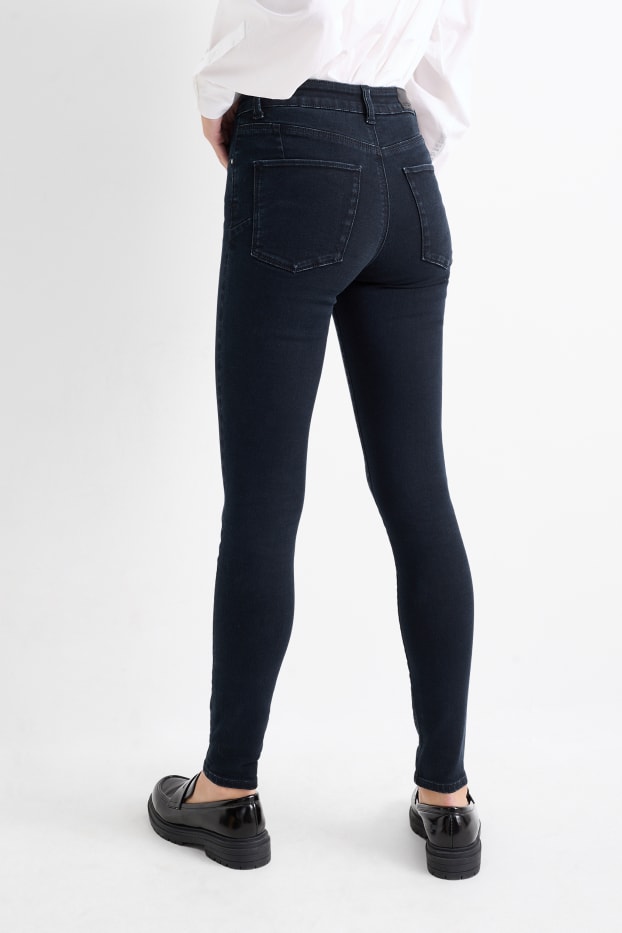 Femei - Skinny jeans - talie medie - jeans modelatori - Flex - LYCRA® - denim-albastru închis