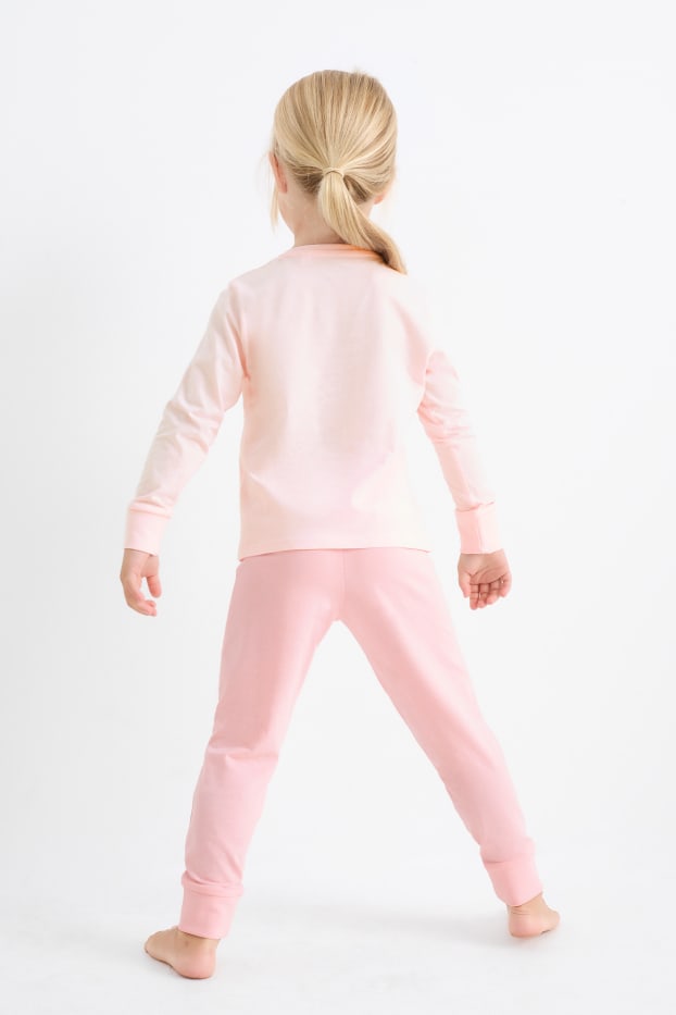 Enfants filles - Lot de 2 - guépards - pyjamas - 4 pièces - rose