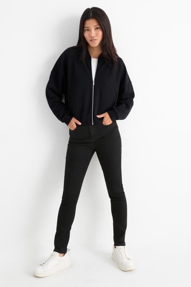 Femei - Jegging jeans - talie înaltă - negru