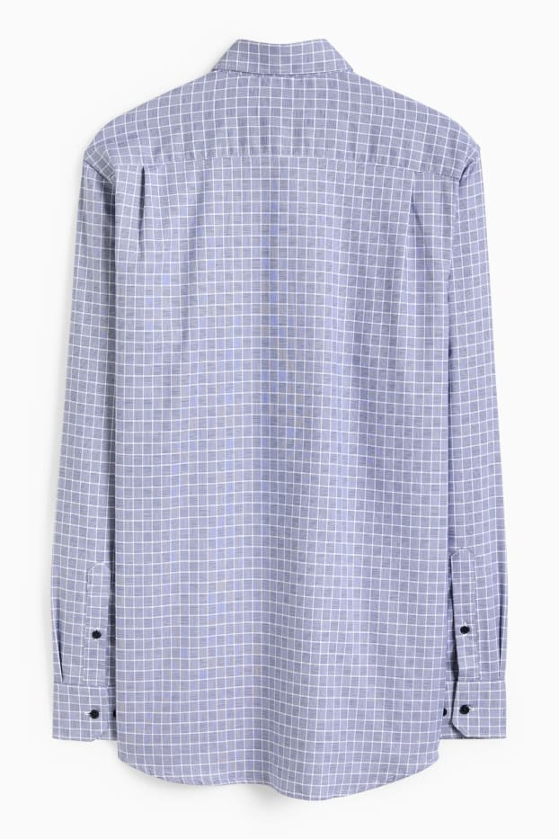 Herren - Businesshemd - Regular Fit - Button-down - bügelleicht - dunkelblau