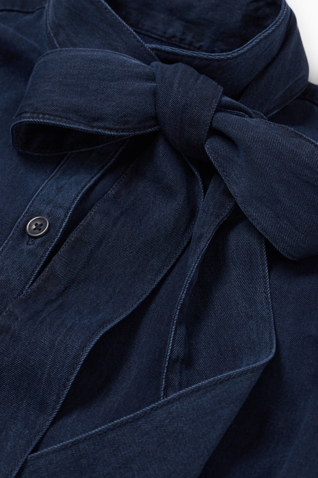 Femmes - Chemisier en jean - bleu foncé