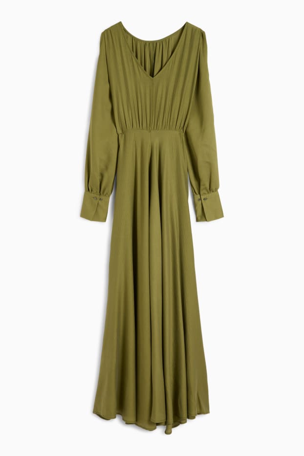 Femmes - Robe Fit & Flare dotée de découpes - vert
