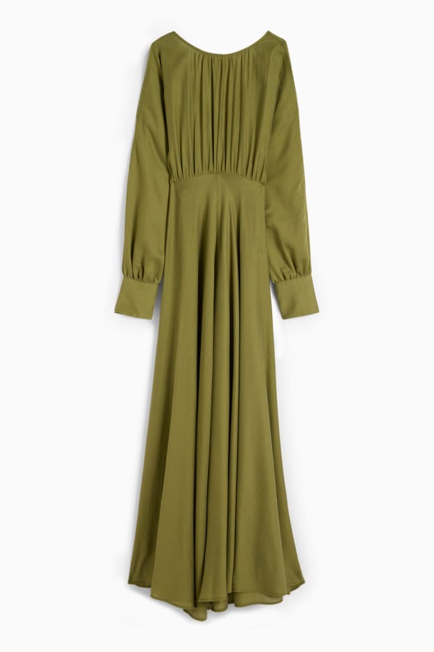 Femmes - Robe Fit & Flare dotée de découpes - vert