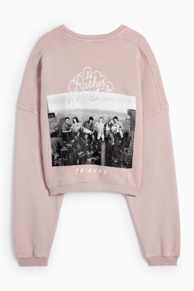 Dames - Sweatshirt - Friends - donker rose