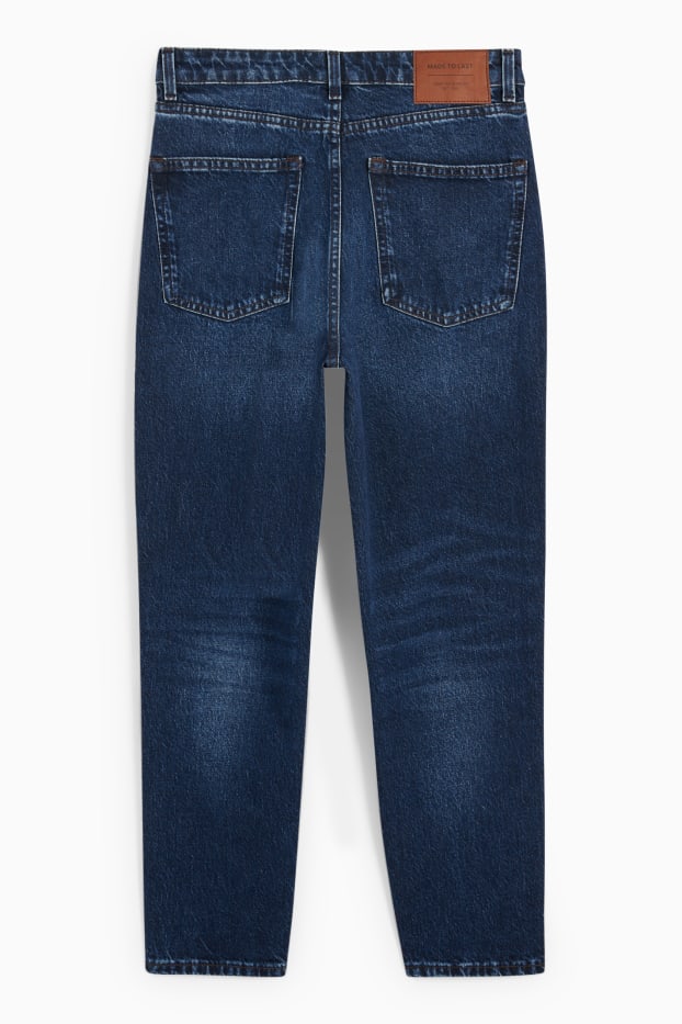 Donna - Mom jeans - vita alta - LYCRA® - jeans blu scuro