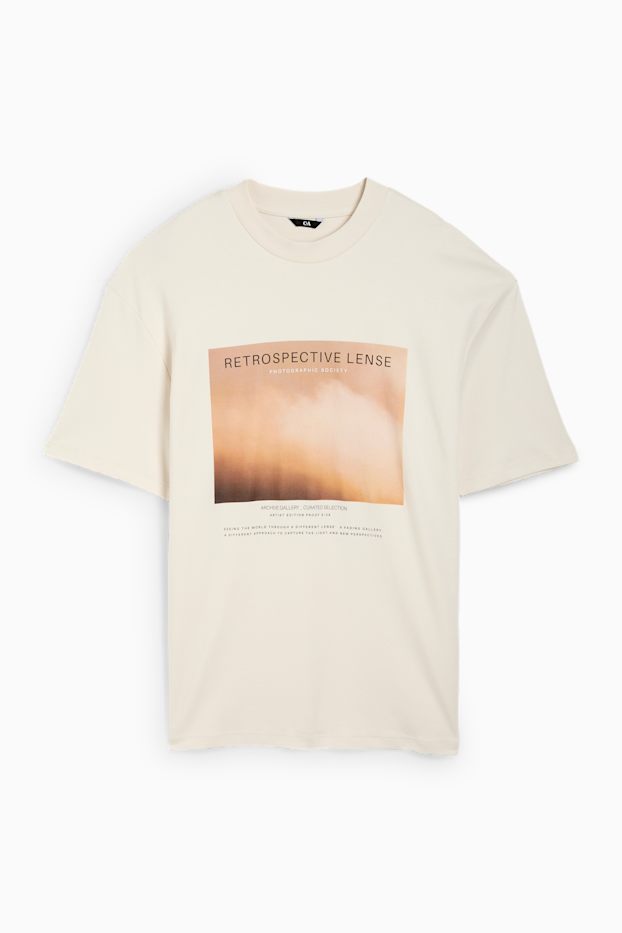 Hommes - T-shirt - beige clair