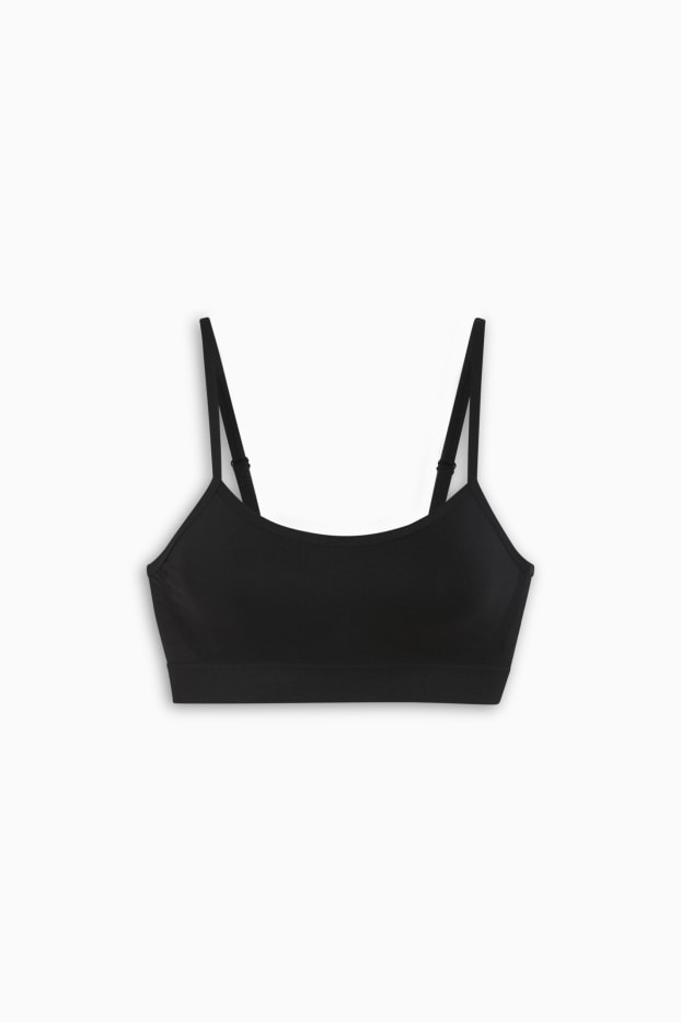 Damen - Bustier - seamless - schwarz