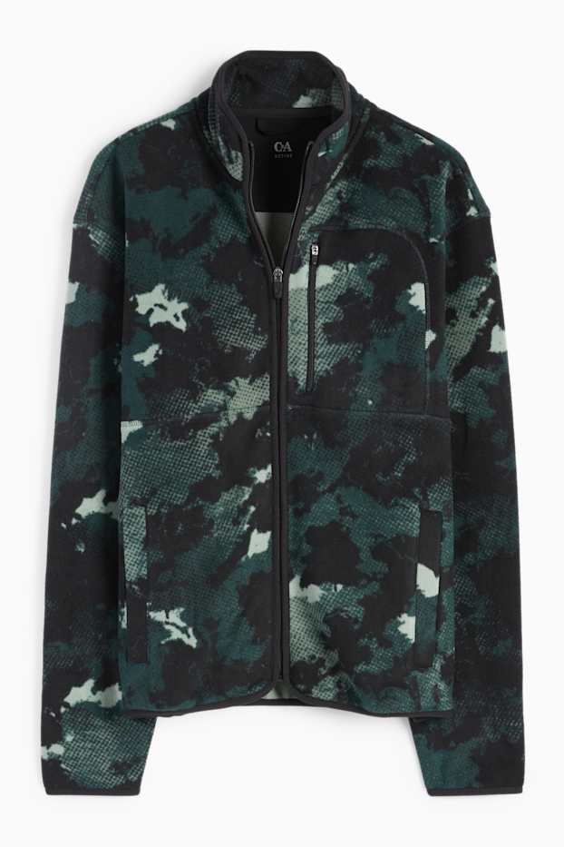 Home - Jaqueta polar tèrmica - estampada - verd fosc