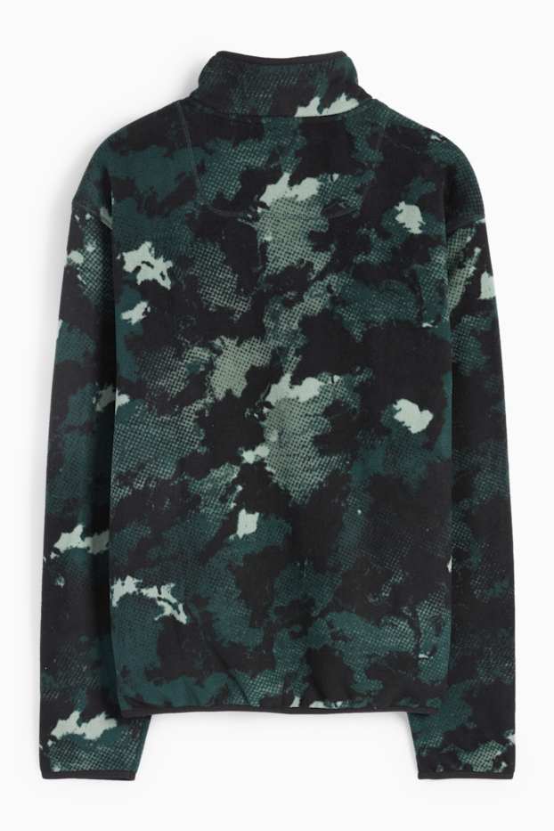 Home - Jaqueta polar tèrmica - estampada - verd fosc