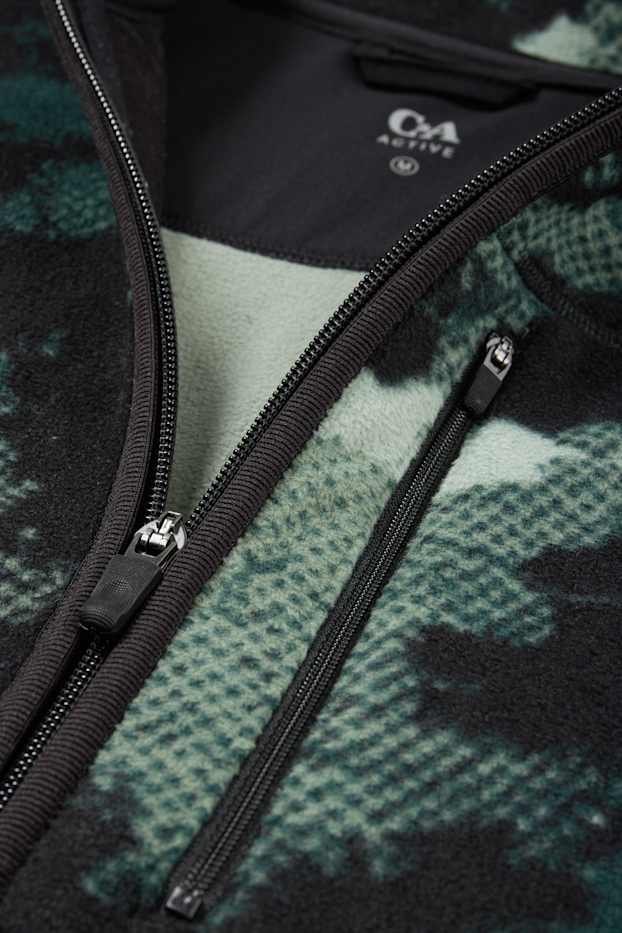 Home - Jaqueta polar tèrmica - estampada - verd fosc