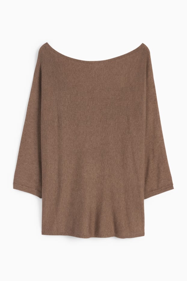 Femmes - Pullover en maille fine - marron