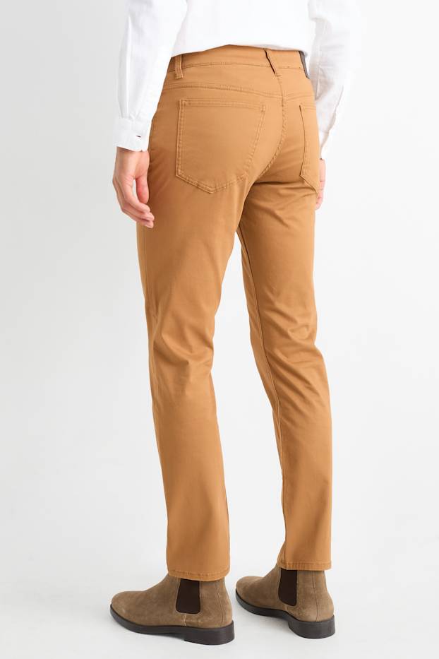 Heren - Broek - slim fit - bruin