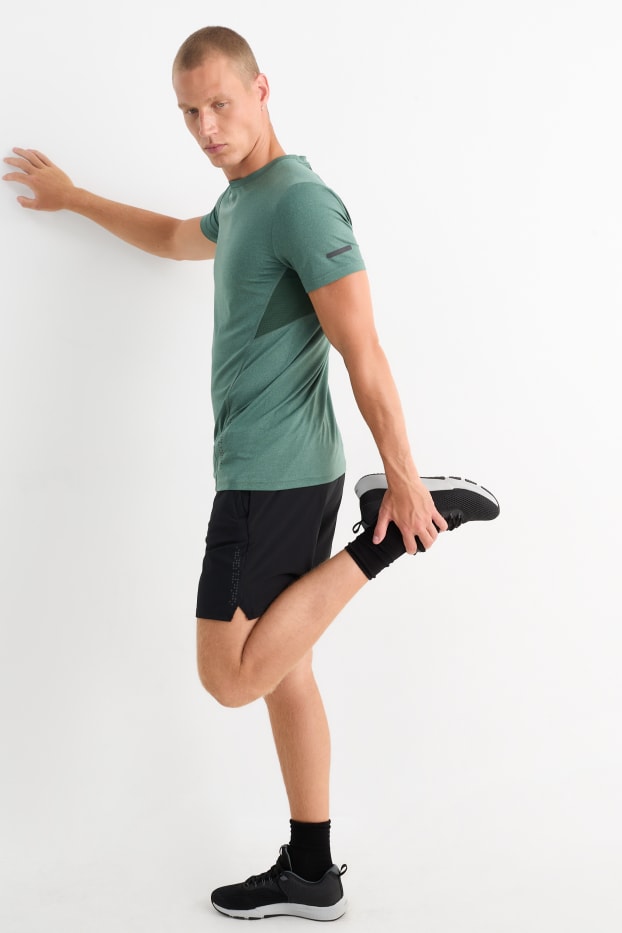 Bărbați - Pantaloni scurți funcționali - 4 Way Stretch - negru