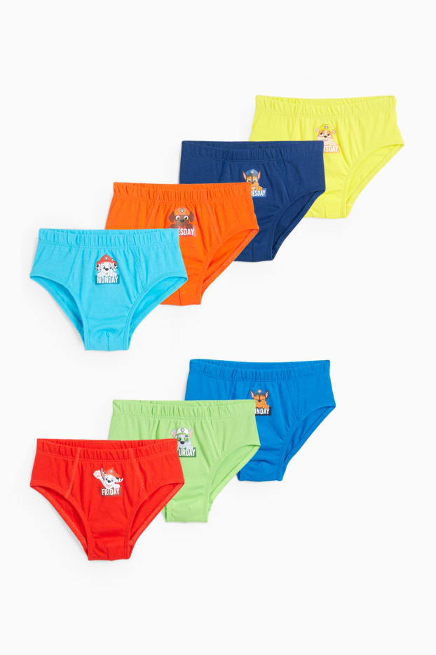 Kinder Jungen - Multipack 7er - PAW Patrol - Chase, Marshall, Rubble - Slip - bunt