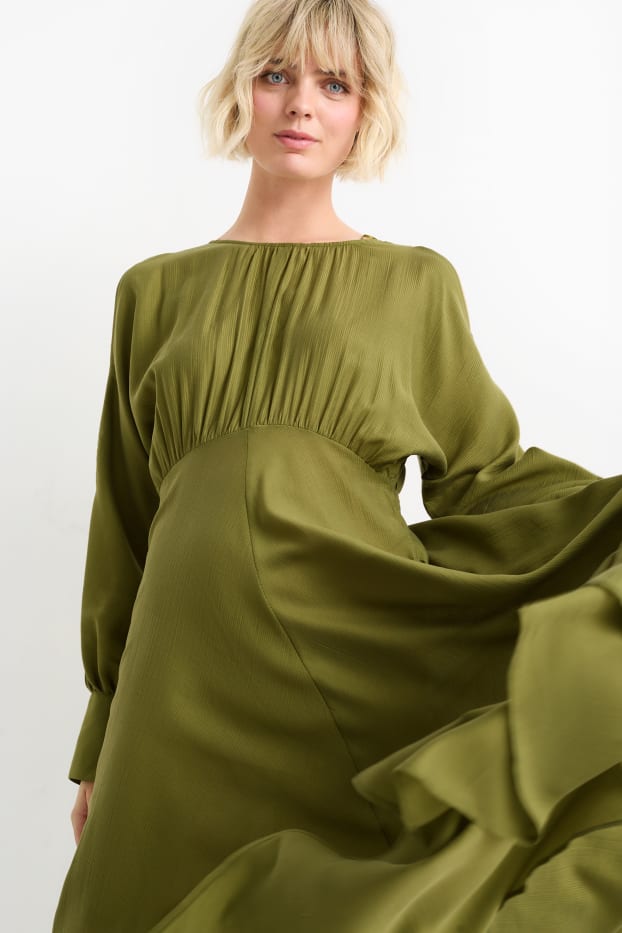 Femmes - Robe Fit & Flare dotée de découpes - vert