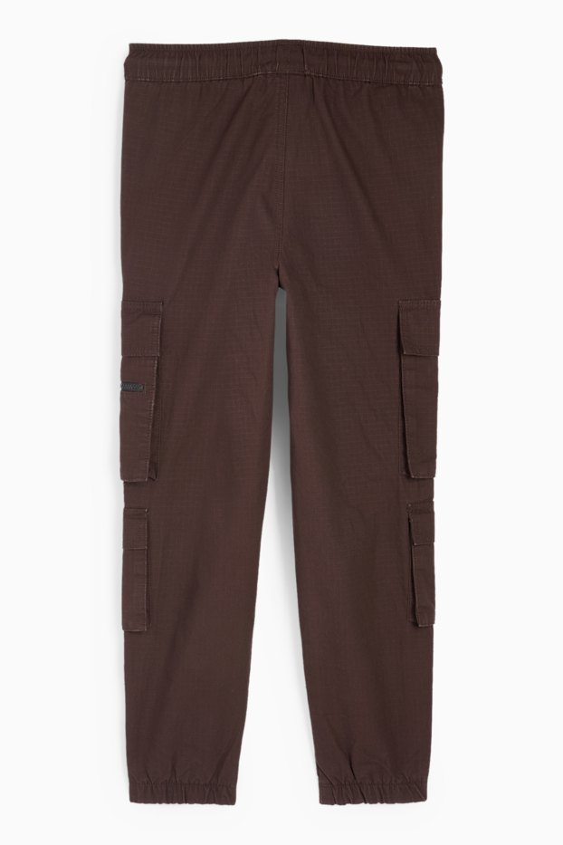 Nen - Pantalons cargo - marró fosc