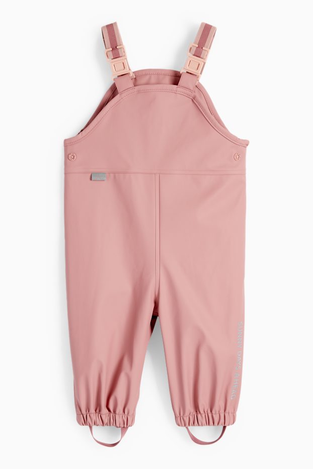 Bébés filles - Pantalon de pluie pour bébé - imperméable - rose foncé