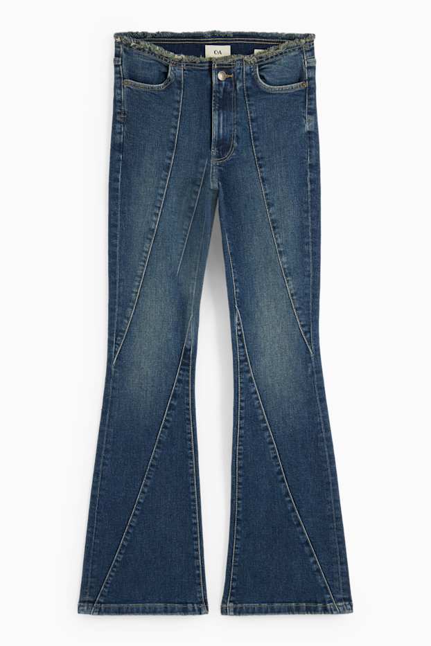 Dona - Flared jeans - mid waist - LYCRA® - texà blau fosc