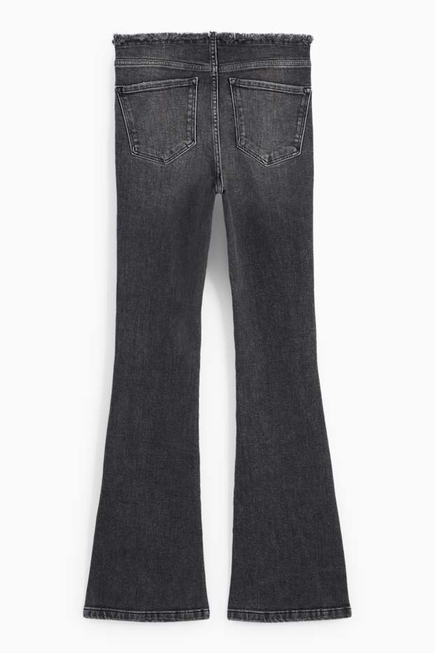 Femmes - Flared jean - mid waist - LYCRA® - gris chiné