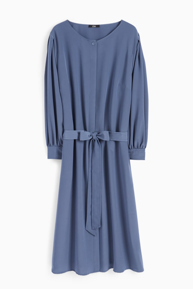 Mujer - Vestido camisero - azul