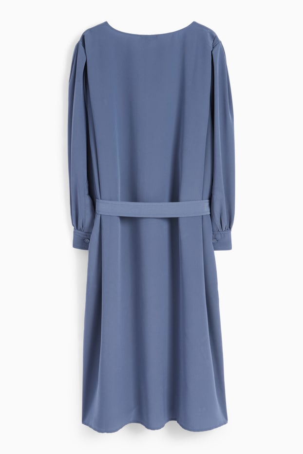 Mujer - Vestido camisero - azul
