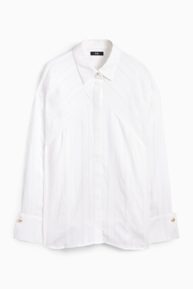 Damen - Bluse - weiß