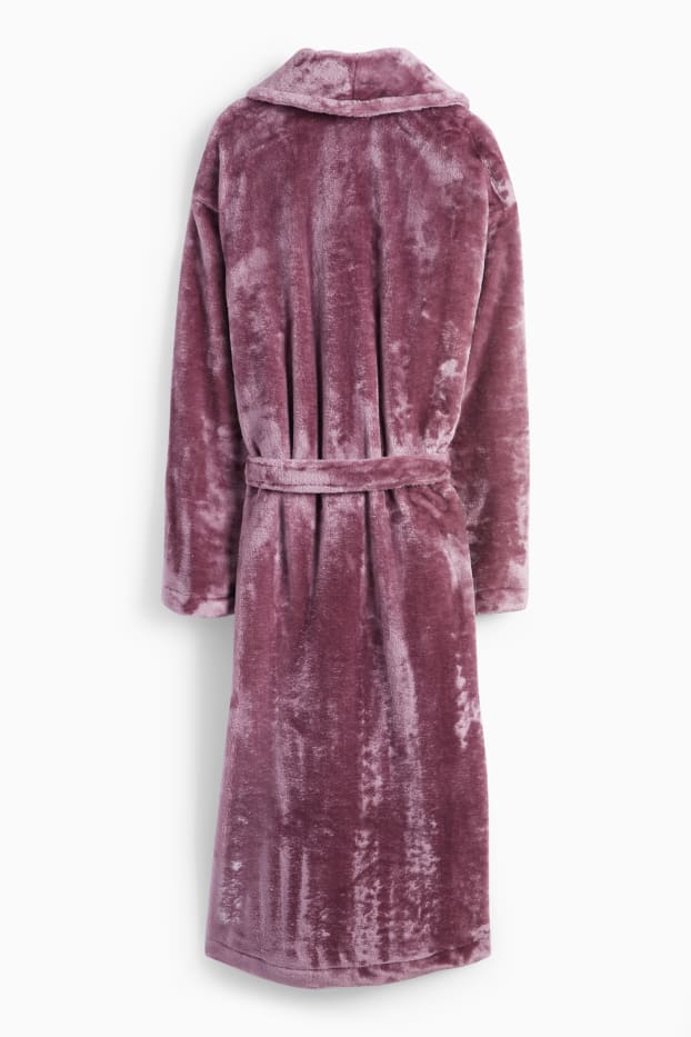 Damen - Bademantel - violett