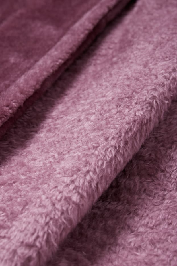 Damen - Bademantel - violett