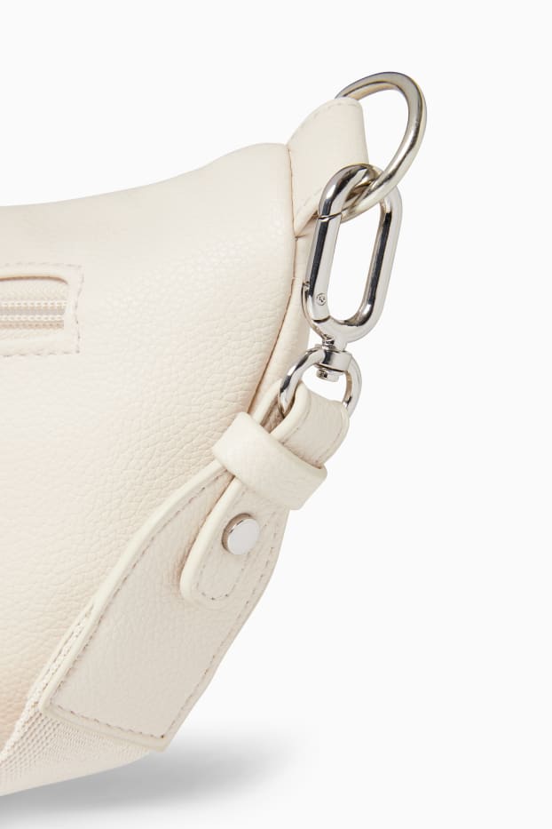 Femmes - Sac à bandoulière amovible - synthétique - beige clair