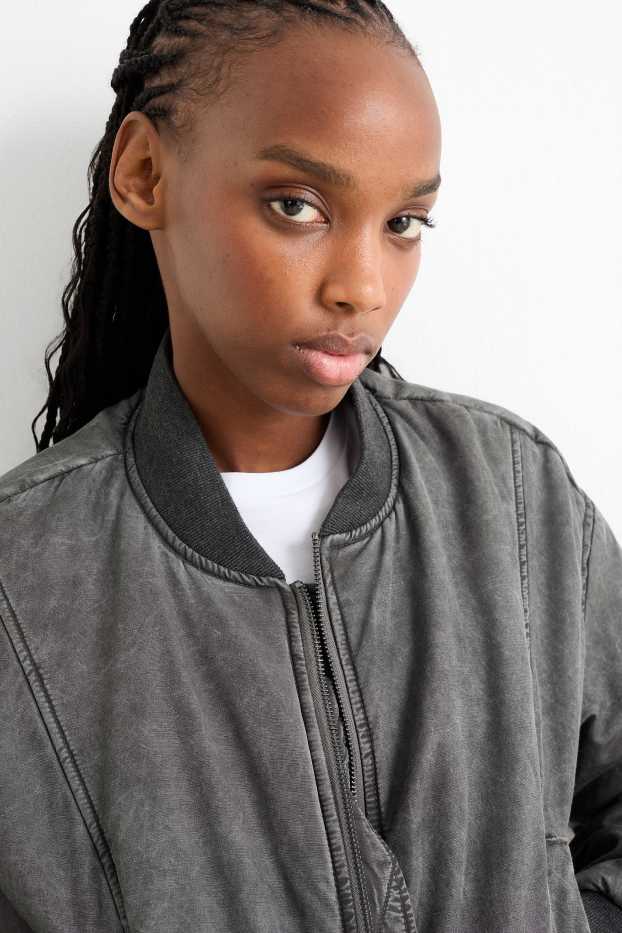 Women - Bomber jacket - gray