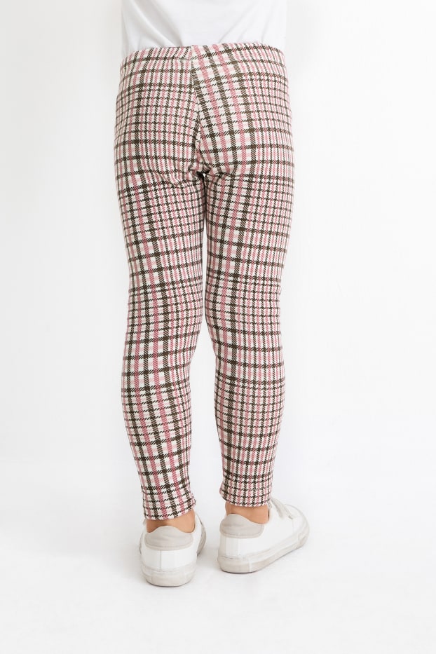 Enfants filles - Lot de 2 - leggings - rose