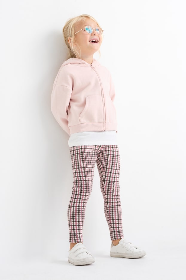 Enfants filles - Lot de 2 - leggings - rose