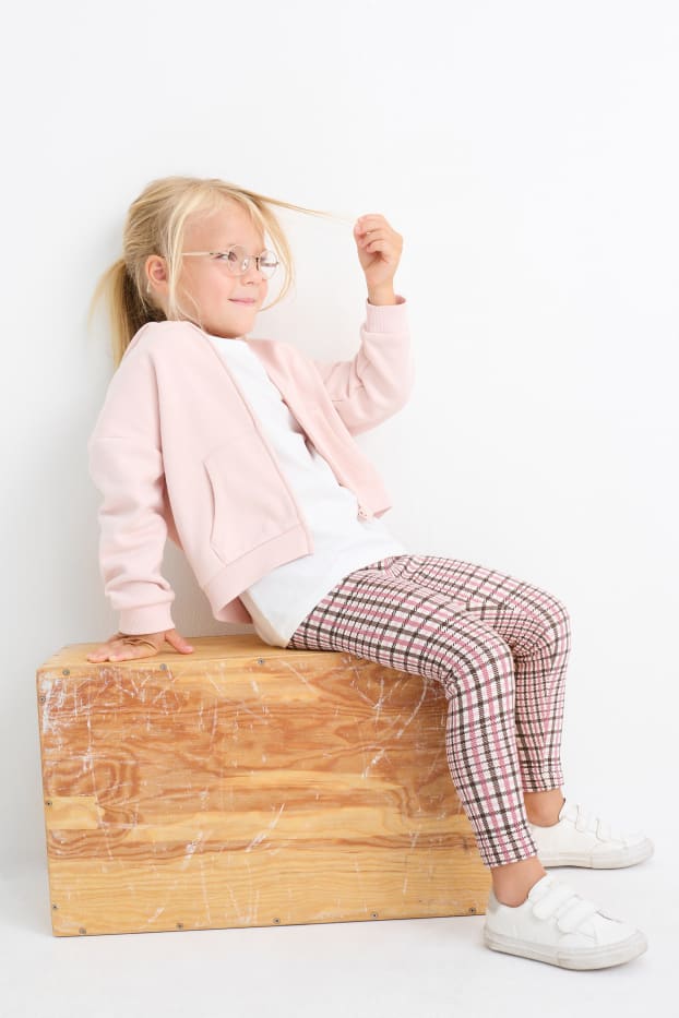 Enfants filles - Lot de 2 - leggings - rose