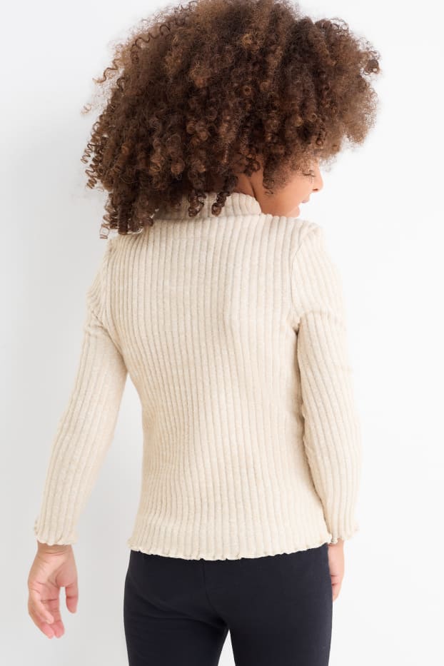 Bambine - Minnie - maglia a maniche lunghe - beige chiaro