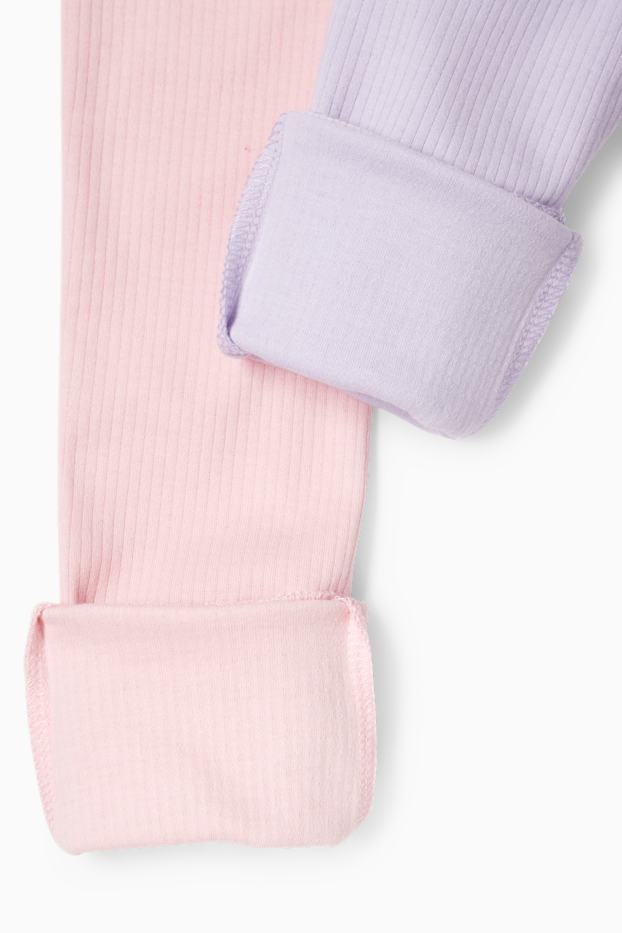 Enfants filles - Lot de 2 - caleçons longs - rose