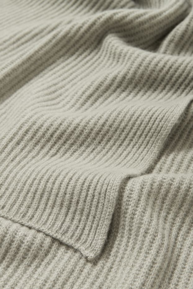 Femmes - Écharpe en maille de cachemire - vert menthe