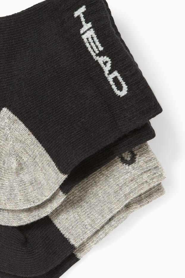 Hommes - HEAD - lot de 5 paires - socquettes - gris / noir