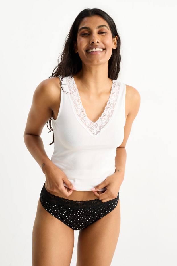 Damen - Multipack 3er - Slip - schwarz