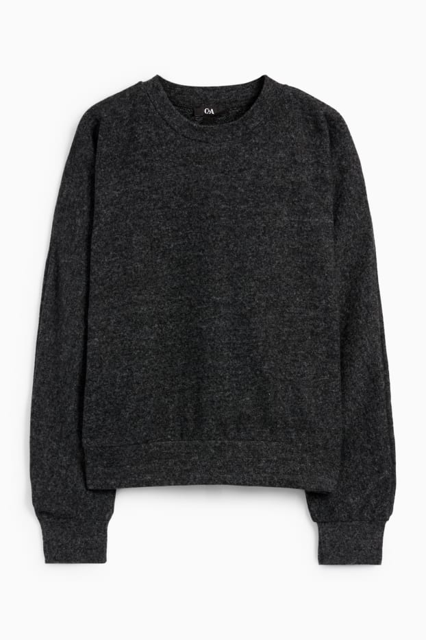 Dames - Sweatshirt - zwart mix