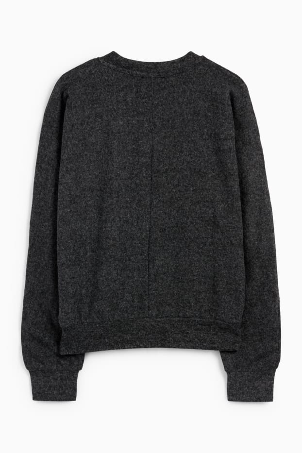Dames - Sweatshirt - zwart mix