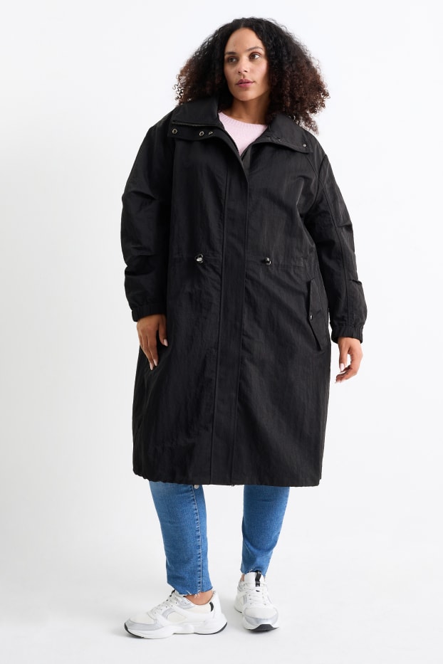 Femmes - Parka à capuche - noir